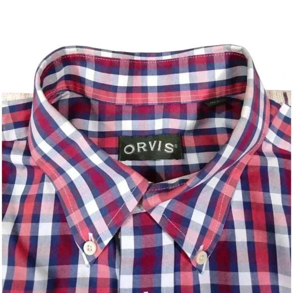 ORVIS PLAID BUTTON DOWN SHIRT - Picture 5 of 7